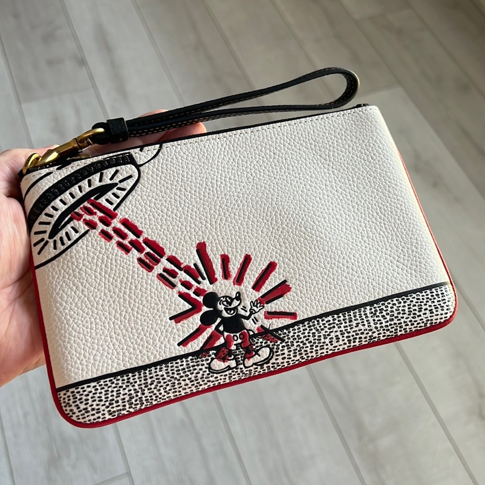 Coach Mickey Mouse X Keith Haring Wristlet